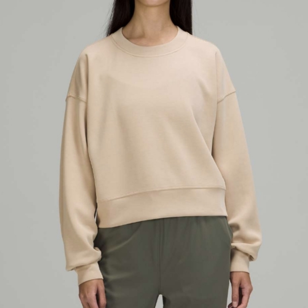 Lululemon Softstreme Perfectly Oversized Cropped Crew - Trench (2)